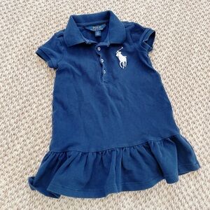 Polo by Ralph Lauren Kids Navy Blue Polo Dress 2T